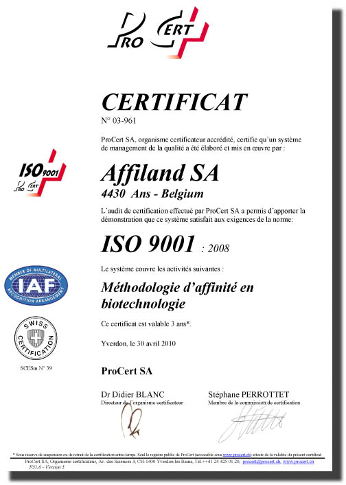 Certificat